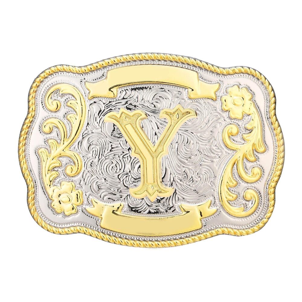 4062 Belt Buckle Western Cowboy Cowgirl Rodeo Vintage Initial Letter